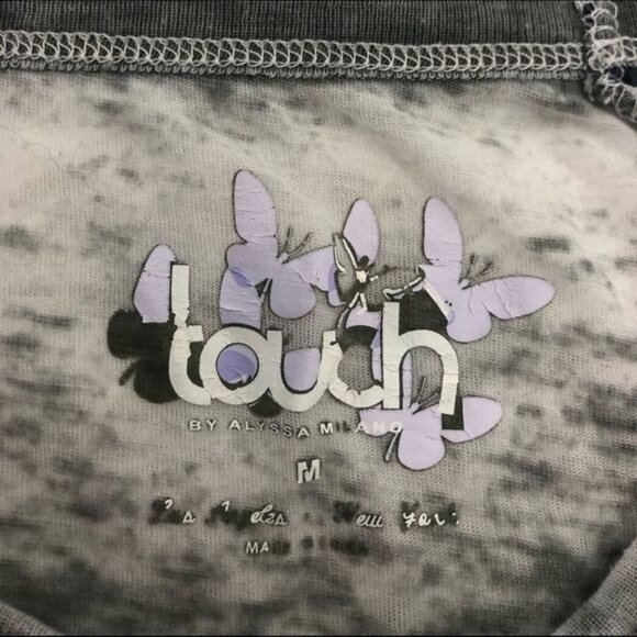 Seahawks Gray Ultra Top Distressed Shirt Burnout Sheer M Shirt NFL Seattle - Picture 3 of 6